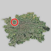 Vyznačení sídla společnosti artoo s.r.o. na mapě Prahy