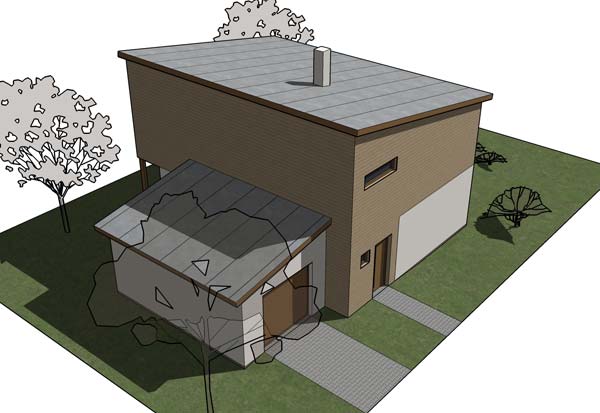 Ukázka návrhu formou vizualizace architektury nebo designu