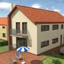 vizualizace obytného souboru RD Brtnice