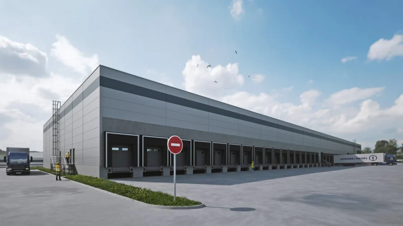 3D vizualizace nákladových ramp haly Areté Zdice