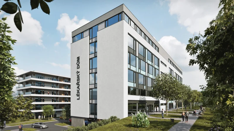 3D vizualizace lékařského domu v Karlových Varech